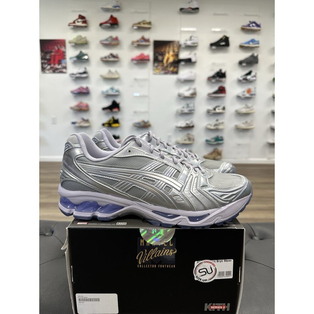 Size 11.5 - Asics Gel-Kayano 14 Kith Marvel Villains Silver Surfer